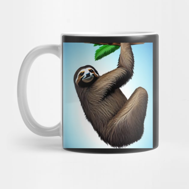 Happy Sloth Art by Shadowbyte91